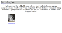 Desktop Screenshot of carvemarble.com